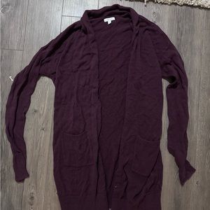 Abound burgundy cardigan M
